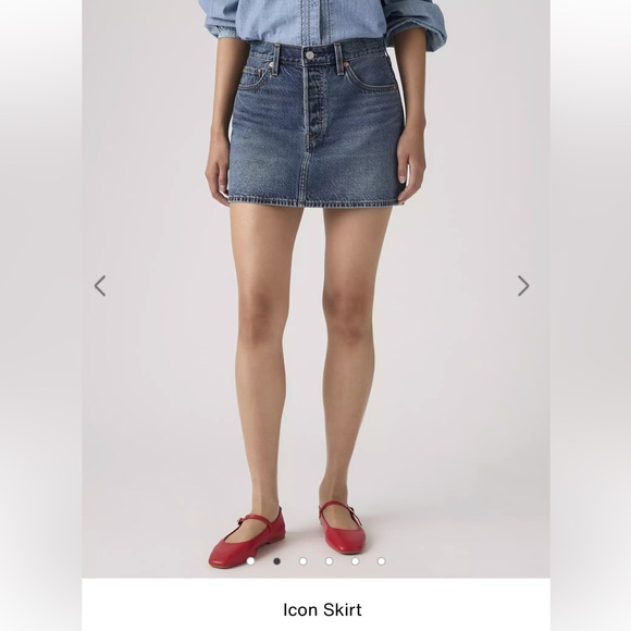 Levi's Classic Blue Denim Mini Skirt - Picture 7 of 7